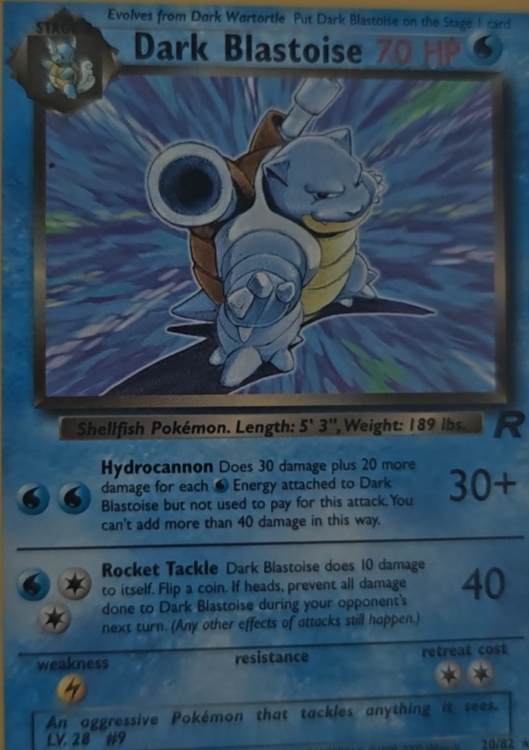 Dark Blastoise - alternate view